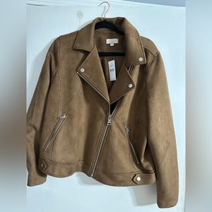 NWT Faux Suede LOFT Jacket